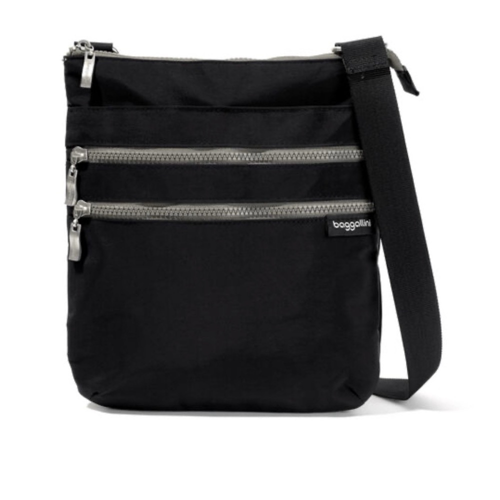 Baggillini Comrade 3-Zip Crossbody bag black